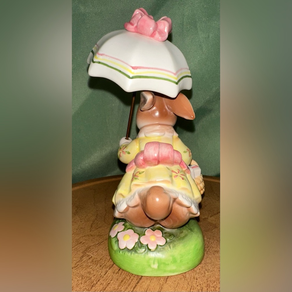 Vintage Avon The Cherished Moments Collection Come Rain or Shine Bunny Rabbit 6” - Picture 5 of 11